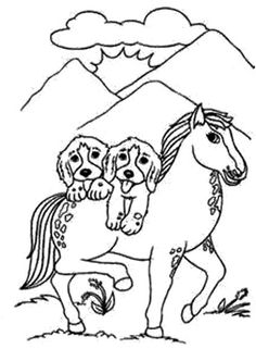 236x321 Pretty Princess Amp Horse Coloring Page Horse, Princess And Kid