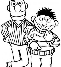 Ernie And Bert Coloring Pages