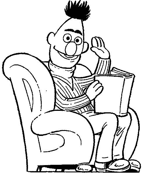 487x600 Coloring Pages Bert And Ernie