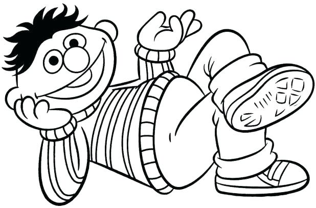 618x406 Ernie Coloring Pages Coloring Page Fan Picture Bert And Ernie