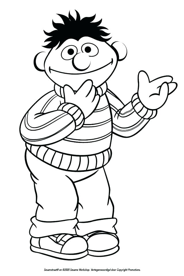 640x959 Bert And Ernie Coloring Pages