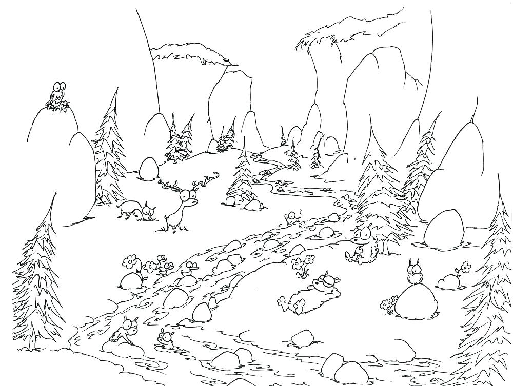 1000x753 Landforms Coloring Pages Teleks.site