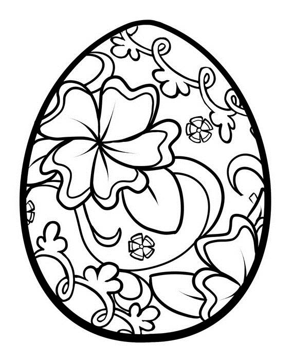 570x706 Unique Spring Amp Easter Holiday Adult Coloring Pages Designs