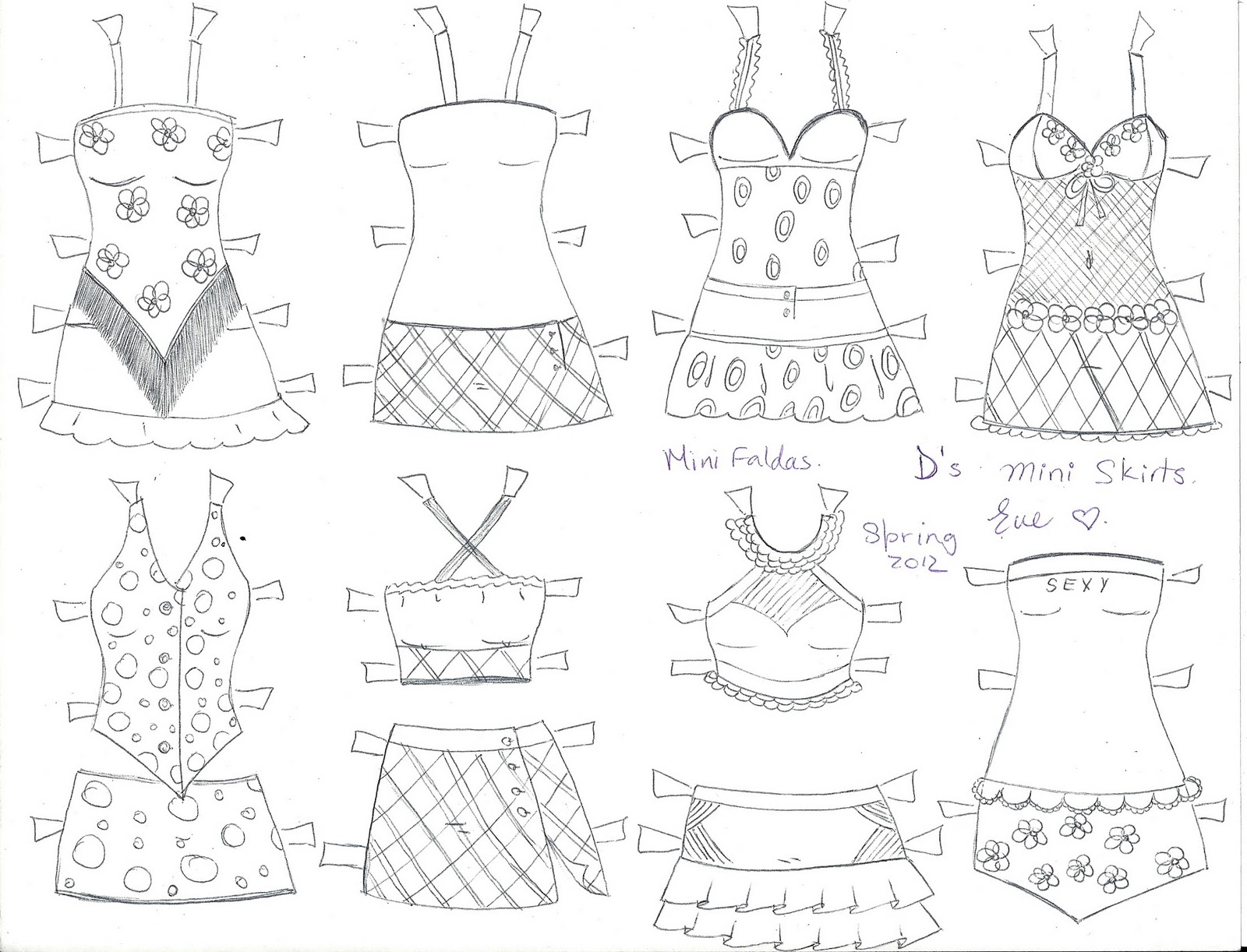 1600x1222 Mini Skirt Coloring Pages