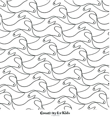 469x500 Escher Coloring Pages