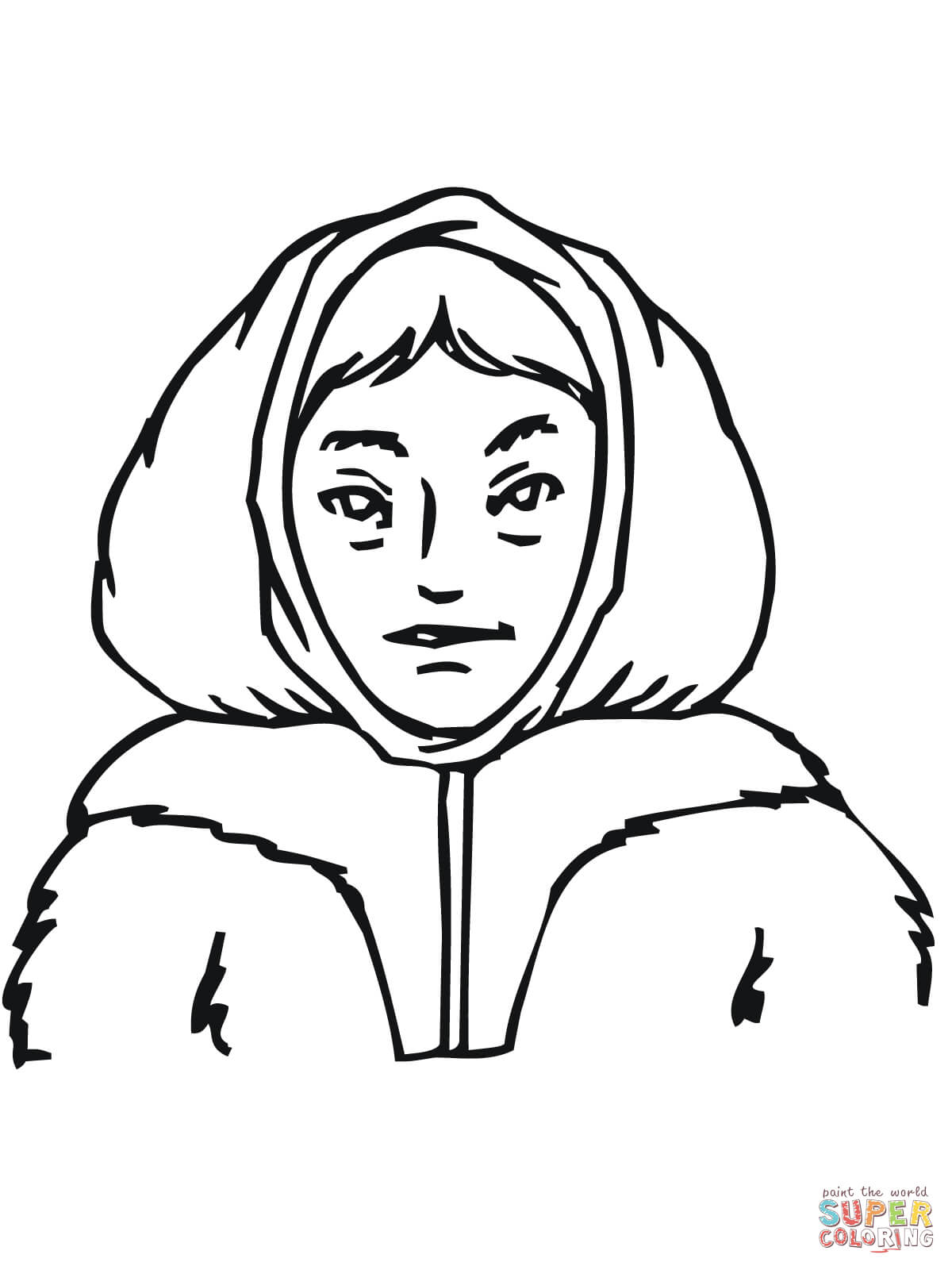 1200x1600 Inuit Indian Coloring Pages Eskimo Page