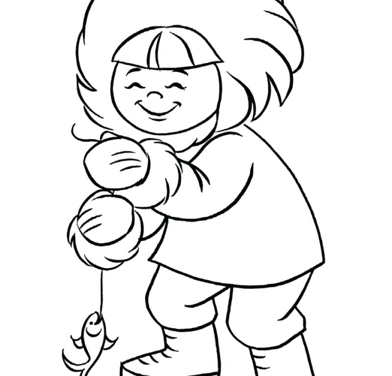 800x768 Inuit Coloring Pages