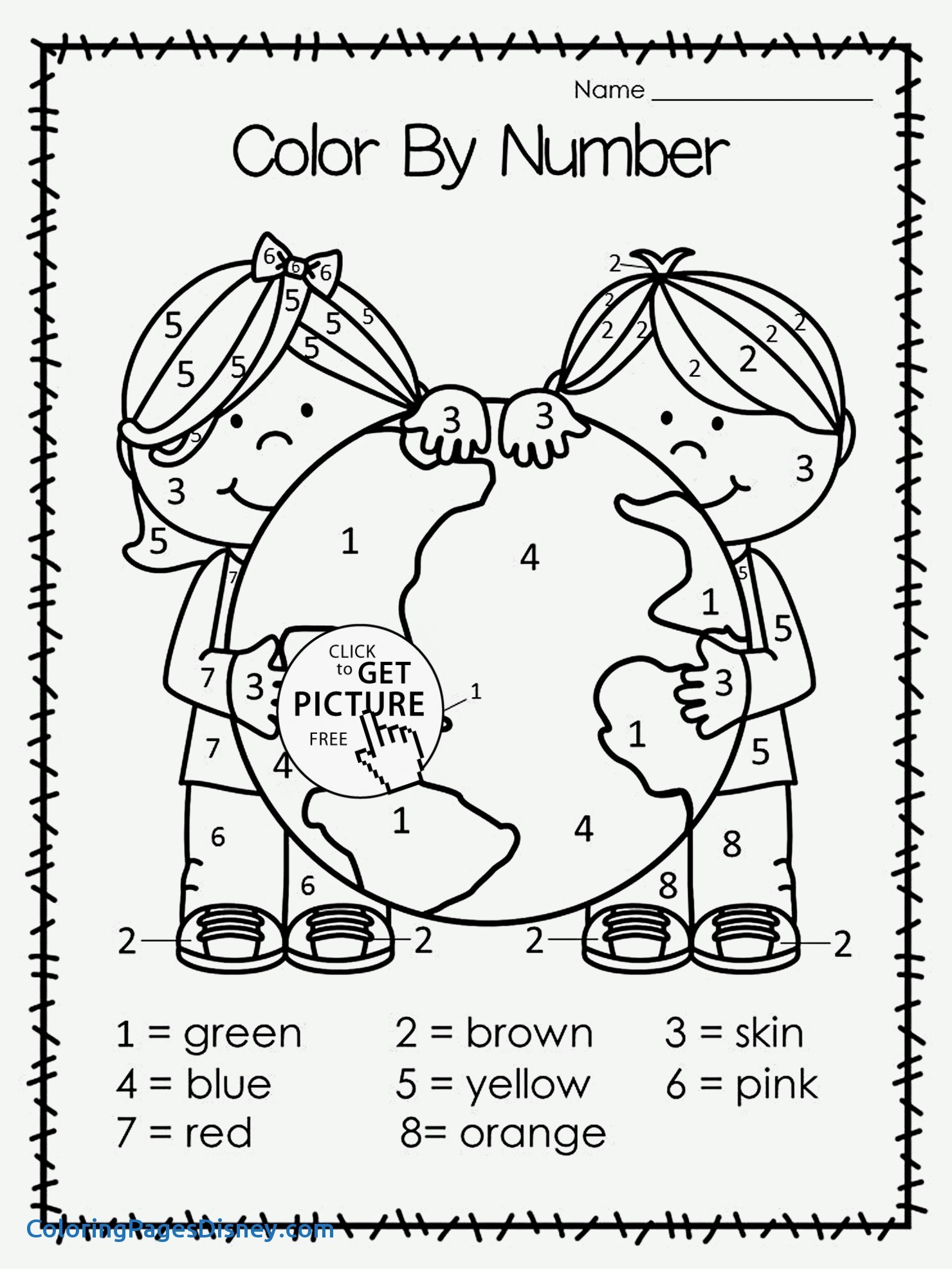 1480x1973 Esl Coloring Games Inspirational Earth Color By Number Earth Day