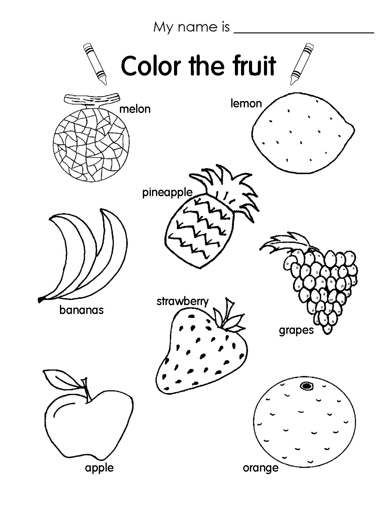 1275x1650 New Esl Numbers Coloring Pages Best Of Chic Esl Fruit Coloring