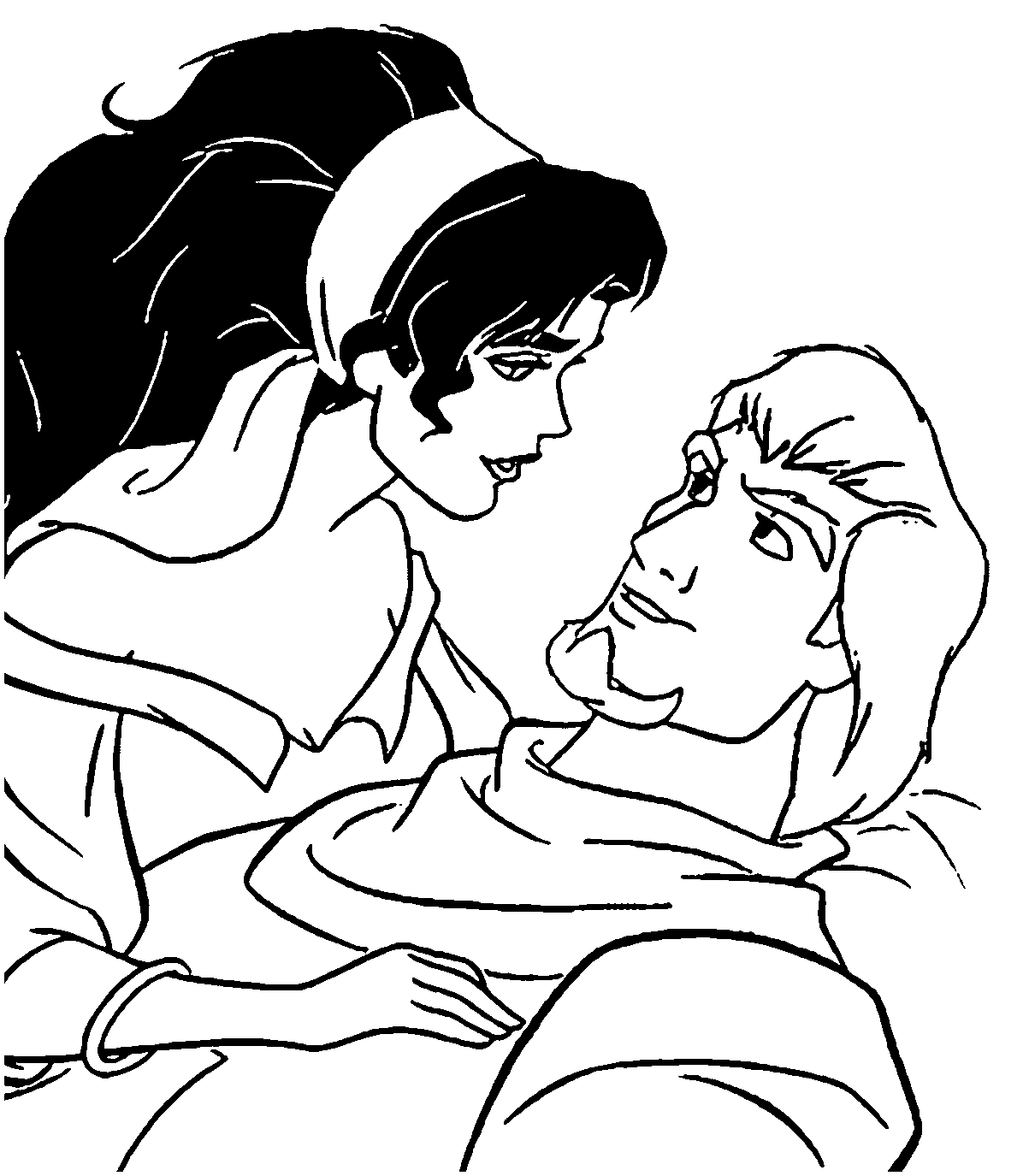 1203x1375 Awesome Disney Esmeralda And Goat Coloring Pages Design