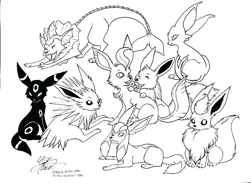 876x638 Espeon Coloring Pages All Coloring Pages Umbreon And Espeon