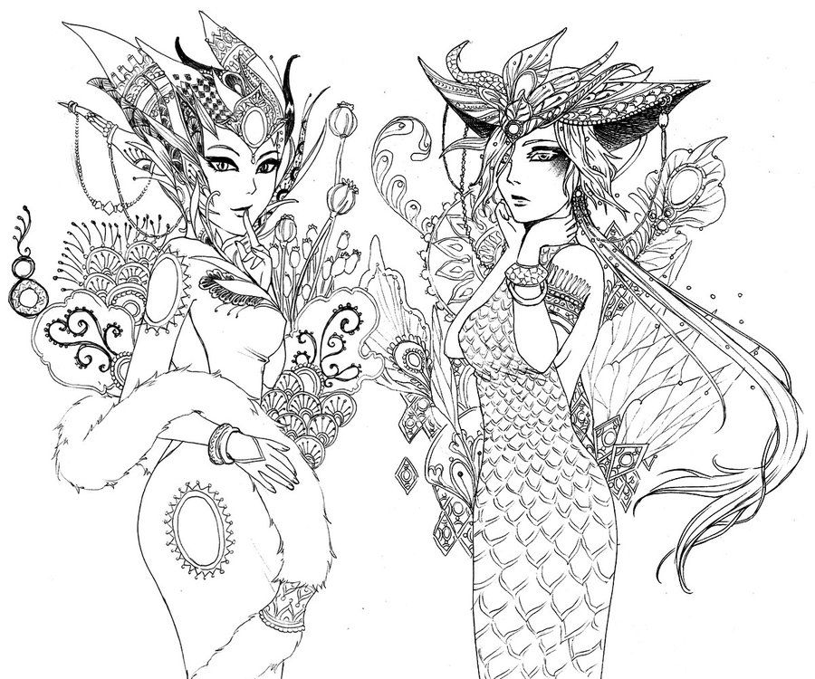 900x750 Umbreon And Espeon Line By