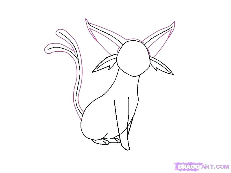 800x600 Espeon Coloring Pages Coloring Pages How To Draw From Step 3