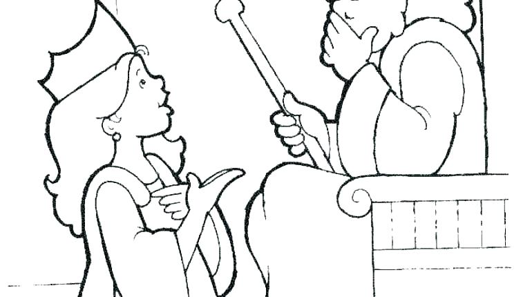 770x430 Esther Bible Coloring Pages Queen Coloring Pages Queen Coloring