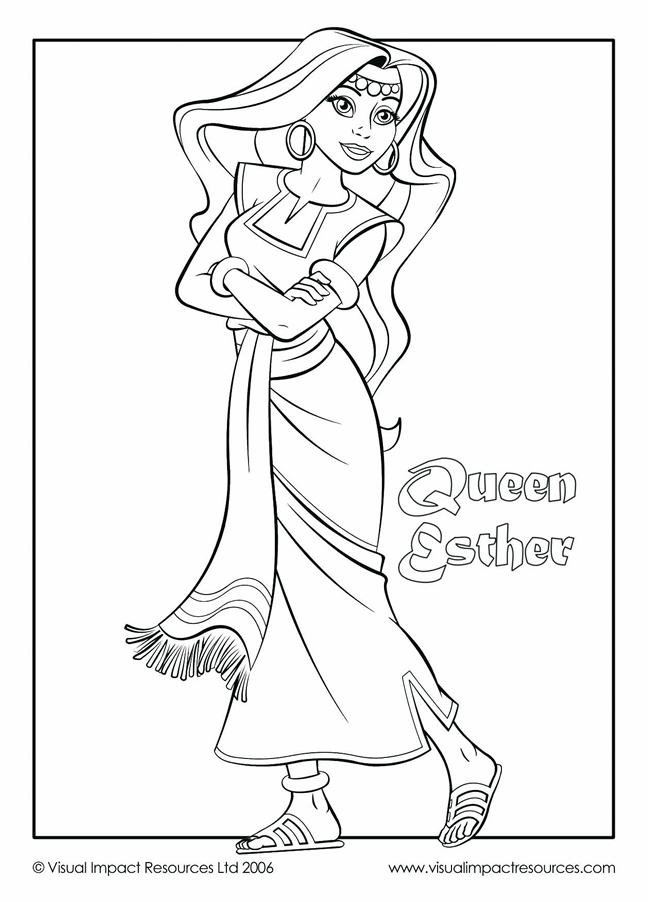 648x902 Esther Coloring Page 5