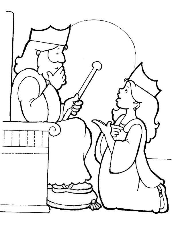 600x845 Queen Esther Coloring Pages For Kids Download Queen Esther