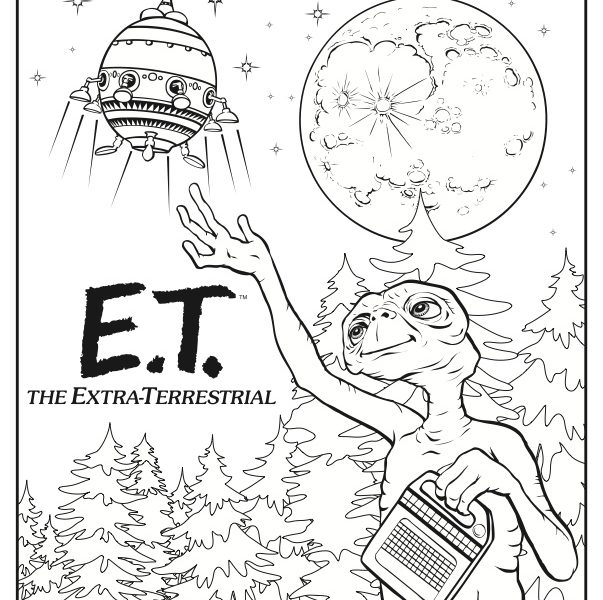 603x600 Coloring Pages. Et Coloring Pages
