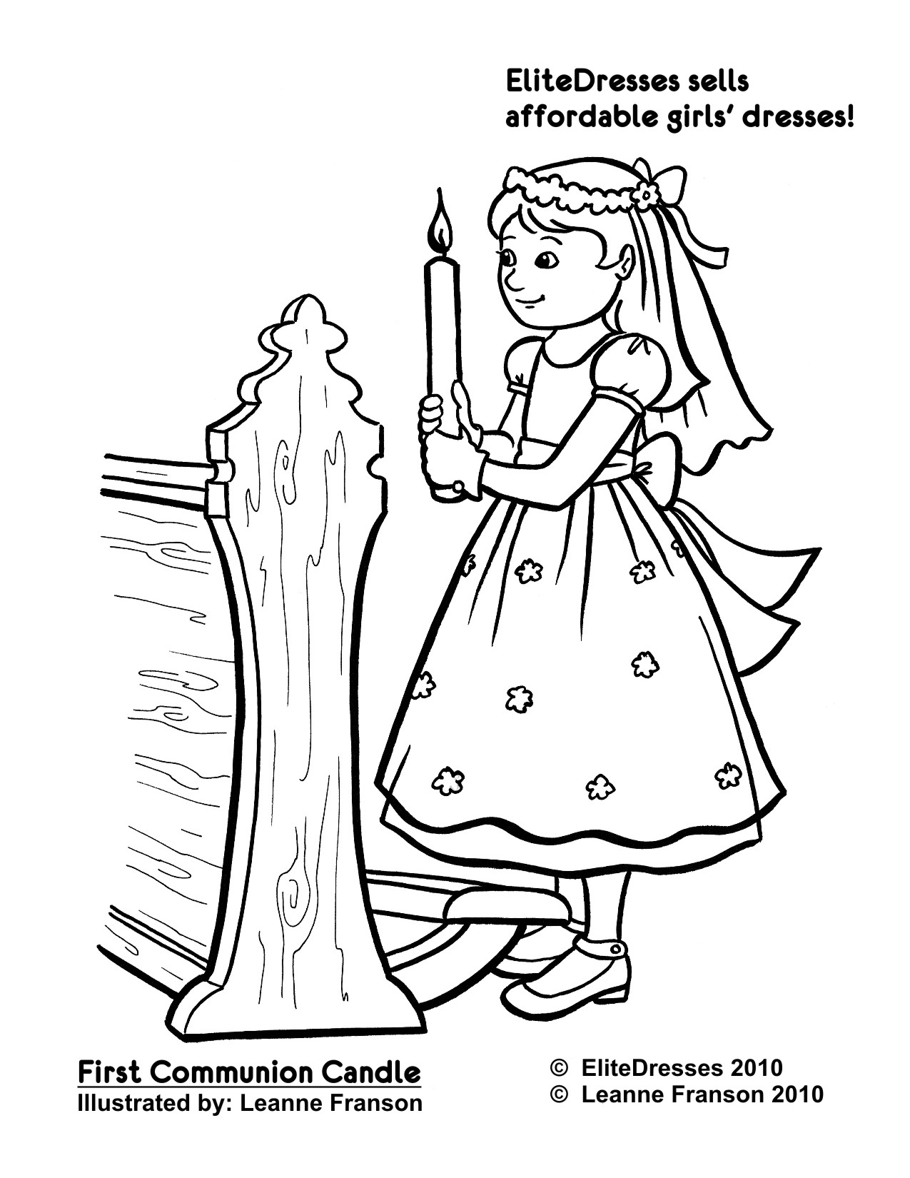 1275x1650 Simple Chalice Coloring Page First Communion Dress Pages Free