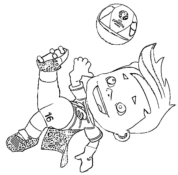 624x615 Coloring Pages Uefa Euro 2016 Drawing