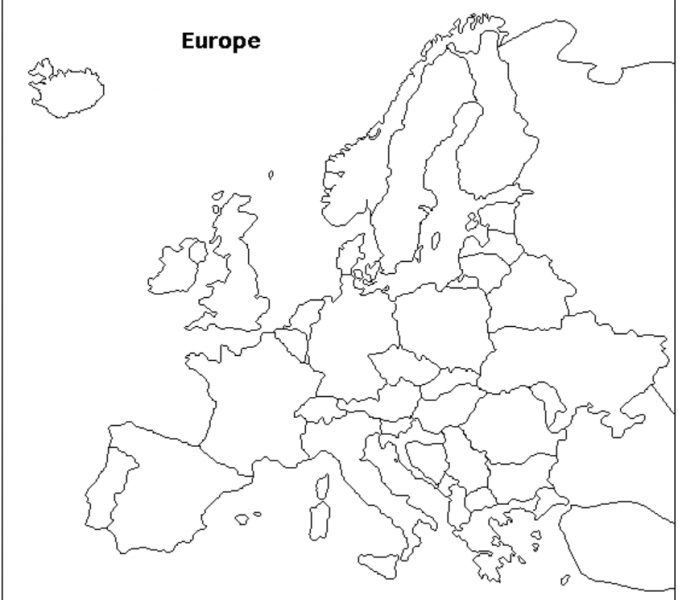 678x600 Europe Coloring Page Coloring Page