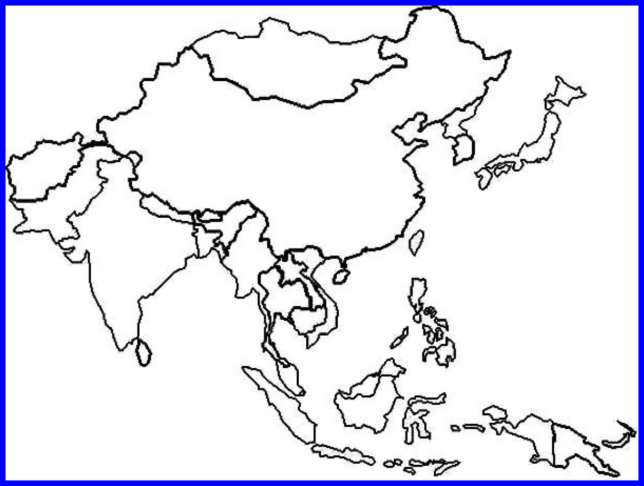 1302x982 The Best Blank Map Of Europe Including Black White And Coloring