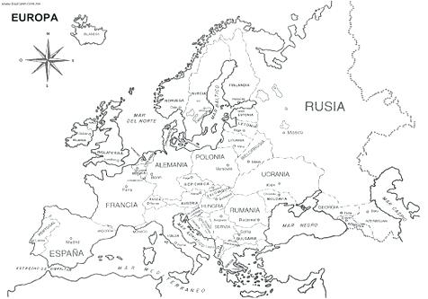 476x333 Map Of Europe Coloring Page