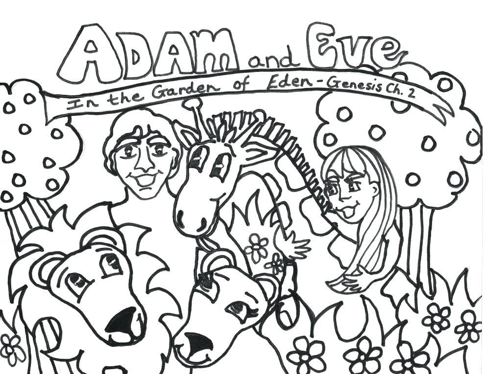 990x765 Pictures And Eve Coloring Page In Coloring Site With And Eve