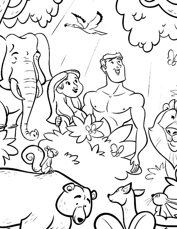600x776 Adam Eve Color Pages Adam And Eve Color Pages Adam And Eve