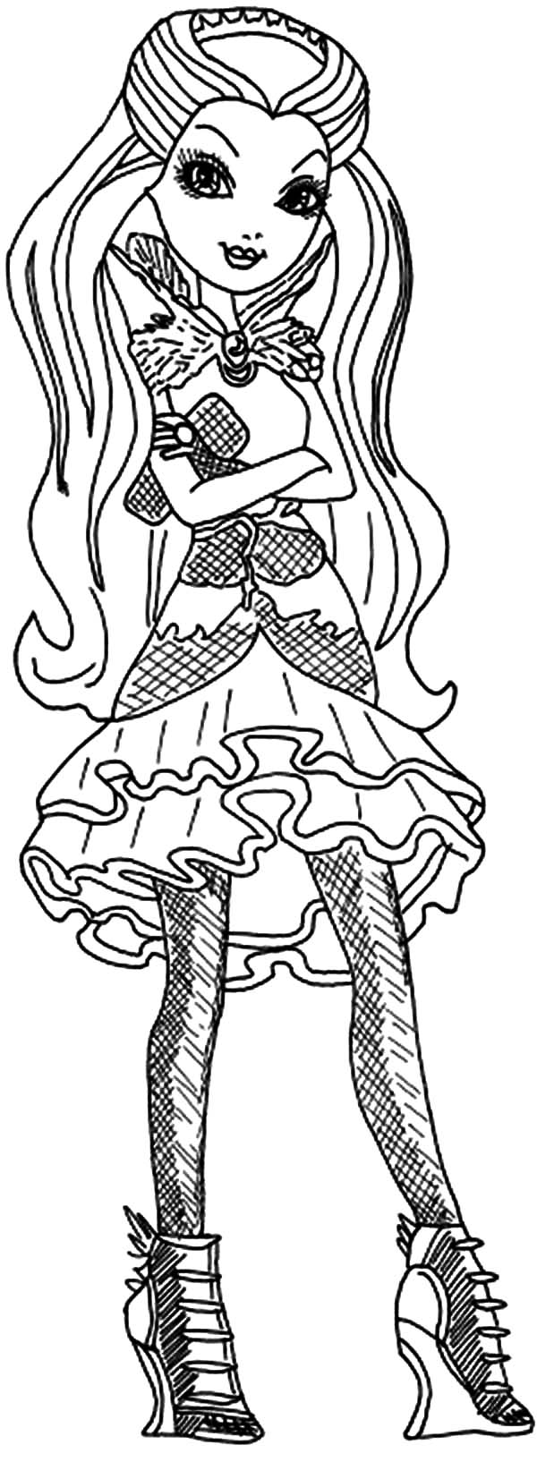600x1634 Excellent Ever After High Coloring Pages Free