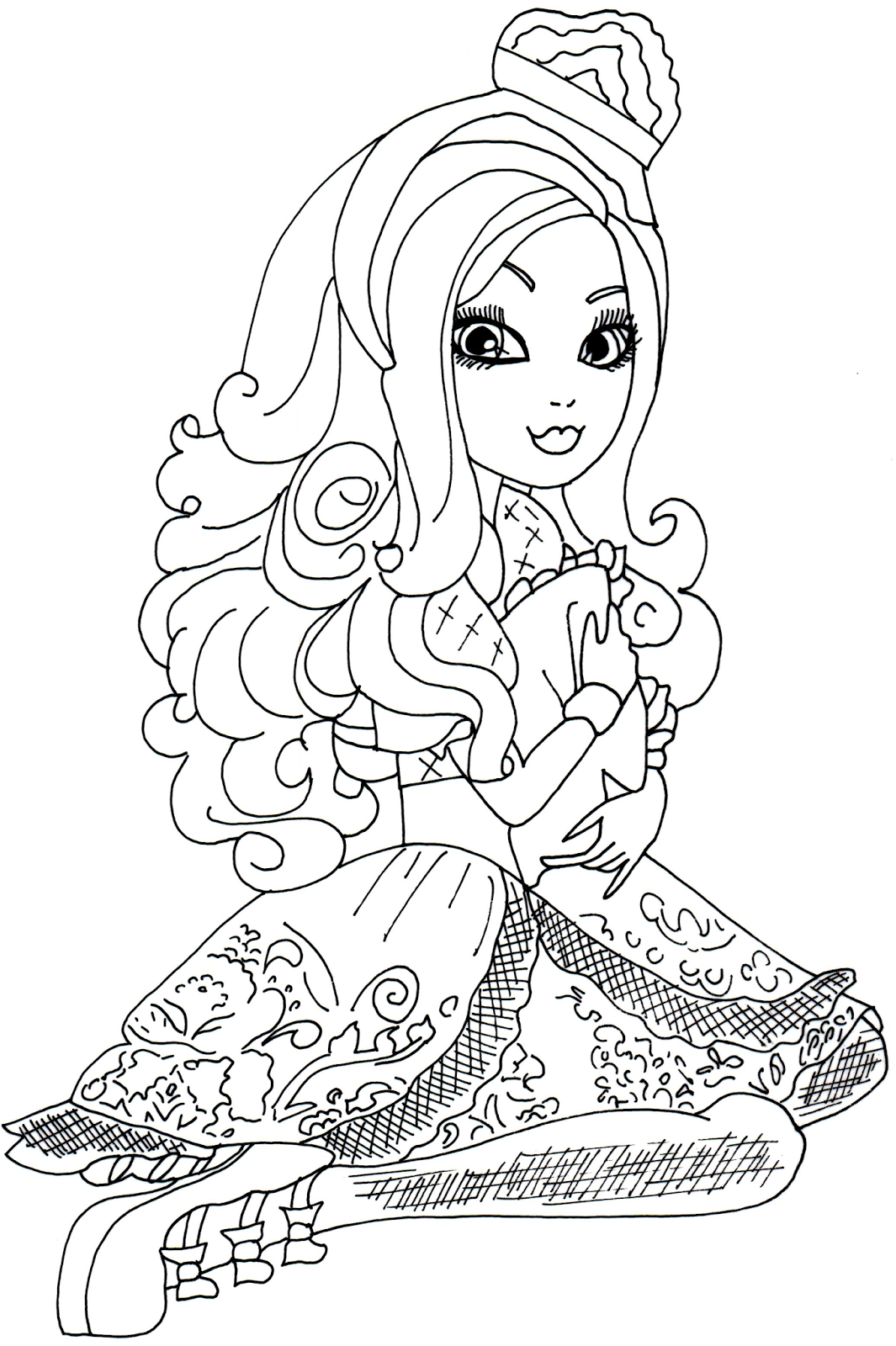 1065x1600 Ever After High Coloring Pages