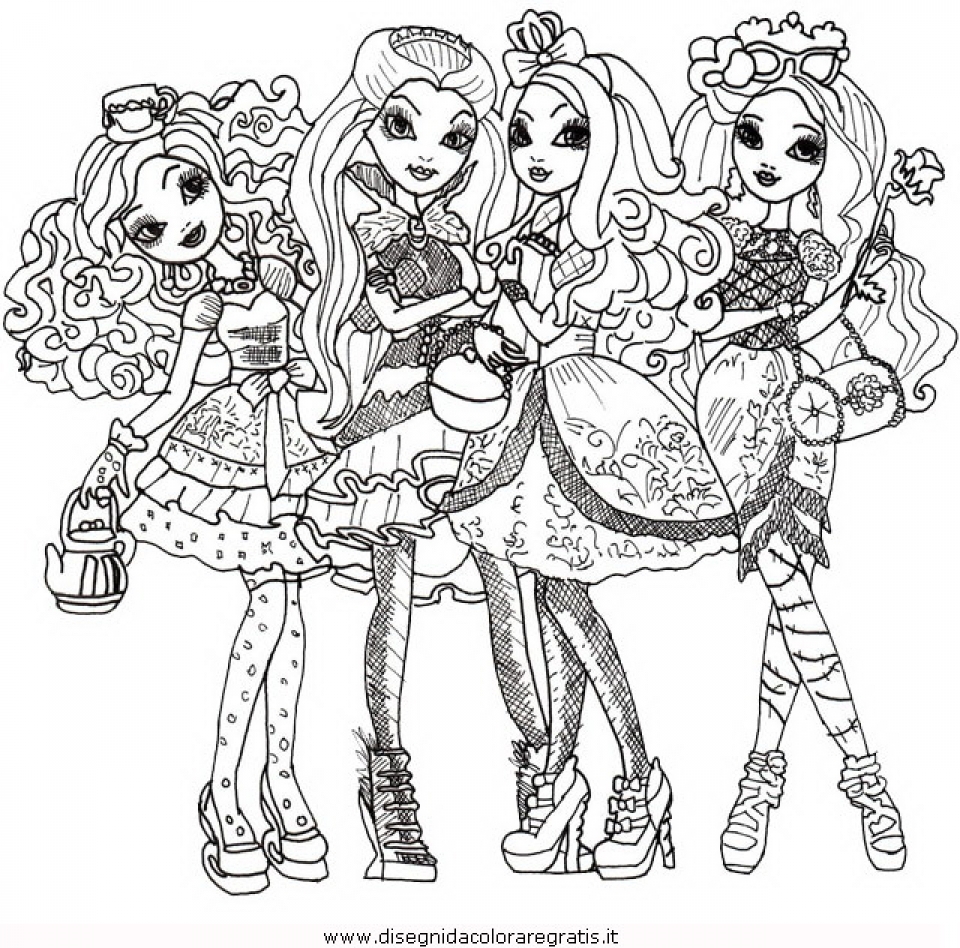 960x948 Ever After High Coloring Pages Raven Queen And Apple White