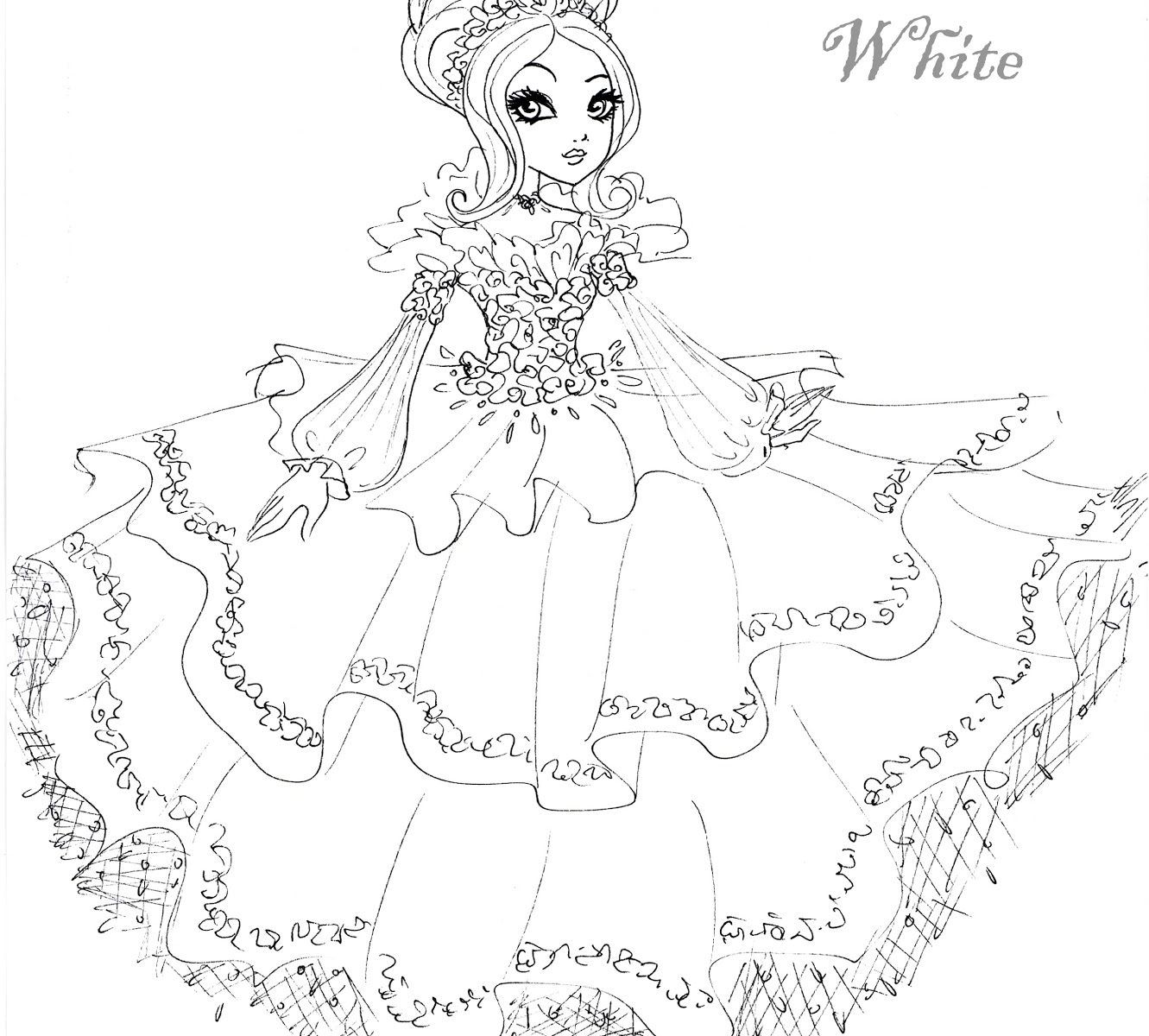 1331x1200 Fascinating Printable Ever After High Coloring Pages Briar Beauty