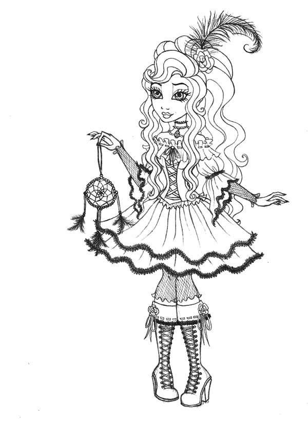 600x830 Cynthia Happily Ever After High Coloring Pages Cynthia Happily