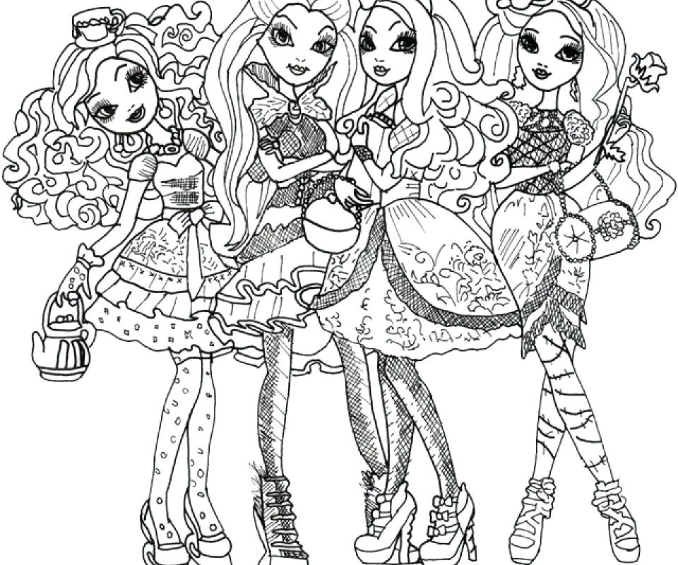 960x800 Ever After High Coloring Pages Raven Ever After High Coloring