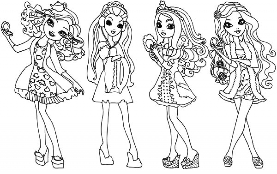960x603 Ever After High Free Coloring Pages