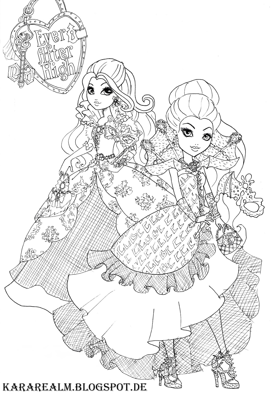 1101x1600 Kara Realm Ever After High Coloring Pages Coloring Pages