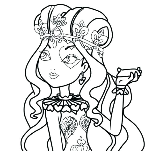 687x625 Ever After High Coloring Ever After High Coloring Book Also Medium