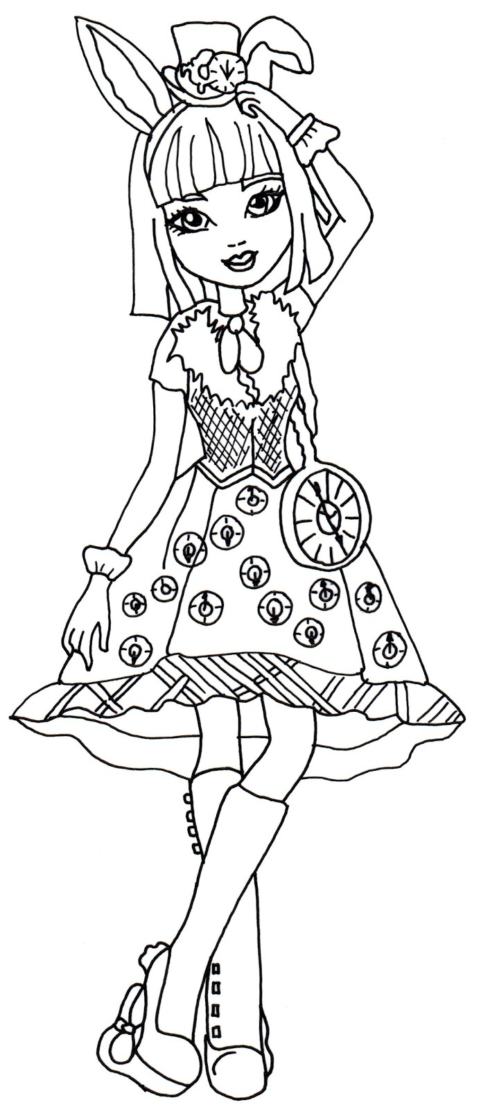 694x1600 Ever After High Way Too Wonderland Coloring Pages Fresh Free