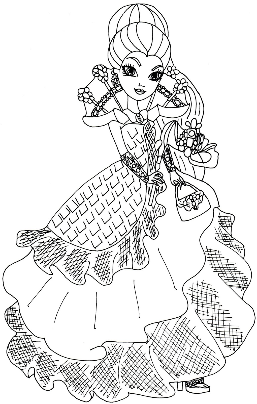 1020x1600 Free Printable Ever After High Coloring Pages Raven Queen