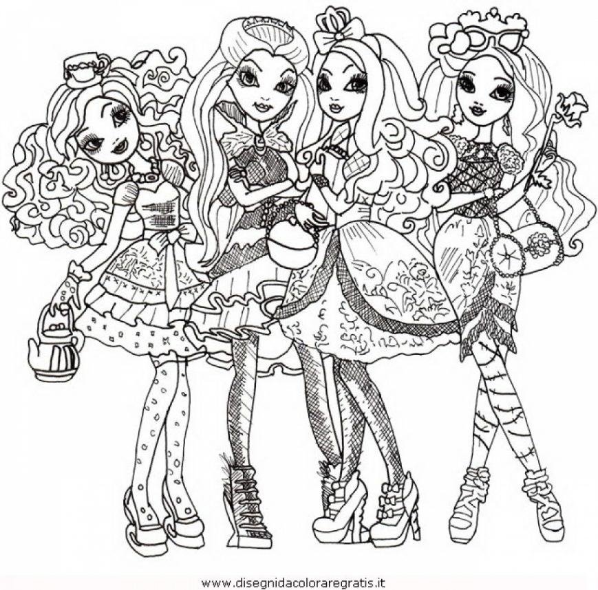 869x858 Ever After High Coloring Pages Image Definition Free Printable