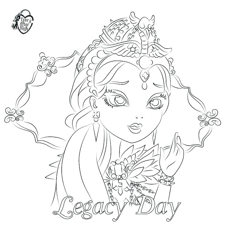 736x768 Ever After High Coloring Pages Ravens Coloring Page Ravens