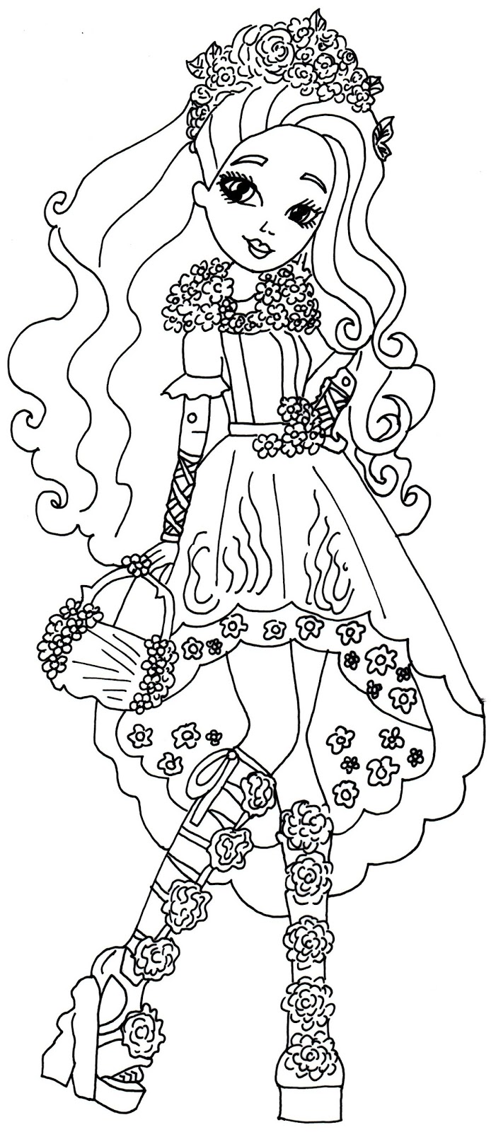 694x1600 Free Printable Ever After High Coloring Pages Cedar Wood Spring