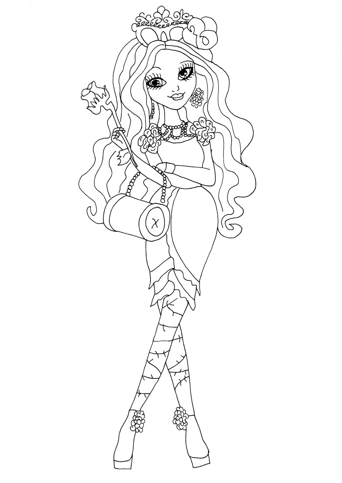 1132x1600 And Coloring Pages For Girls Ever After High