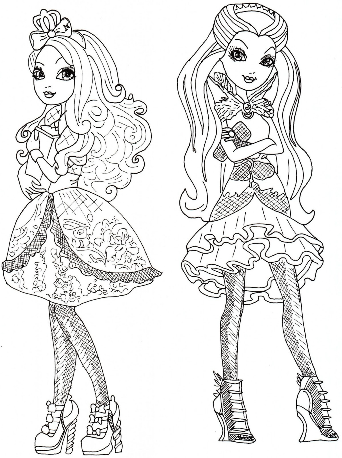 1197x1600 Raven Coloring Page Beautiful Ever After High Raven Queen Coloring