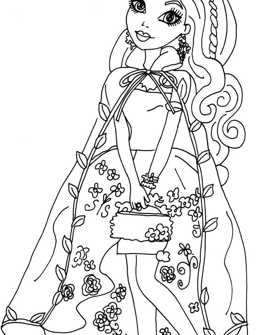 828x1080 Breathtaking Ever After High Coloring Pages For Kids Raven Queen