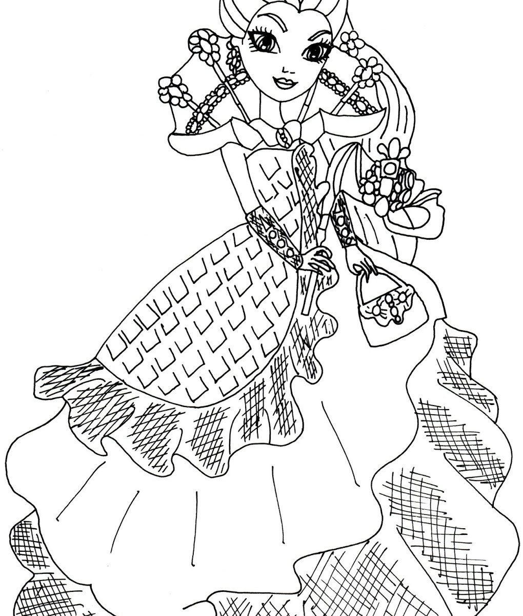 1020x1200 Ever After High Coloring Pages Kitty Cheshire Duchess Swan