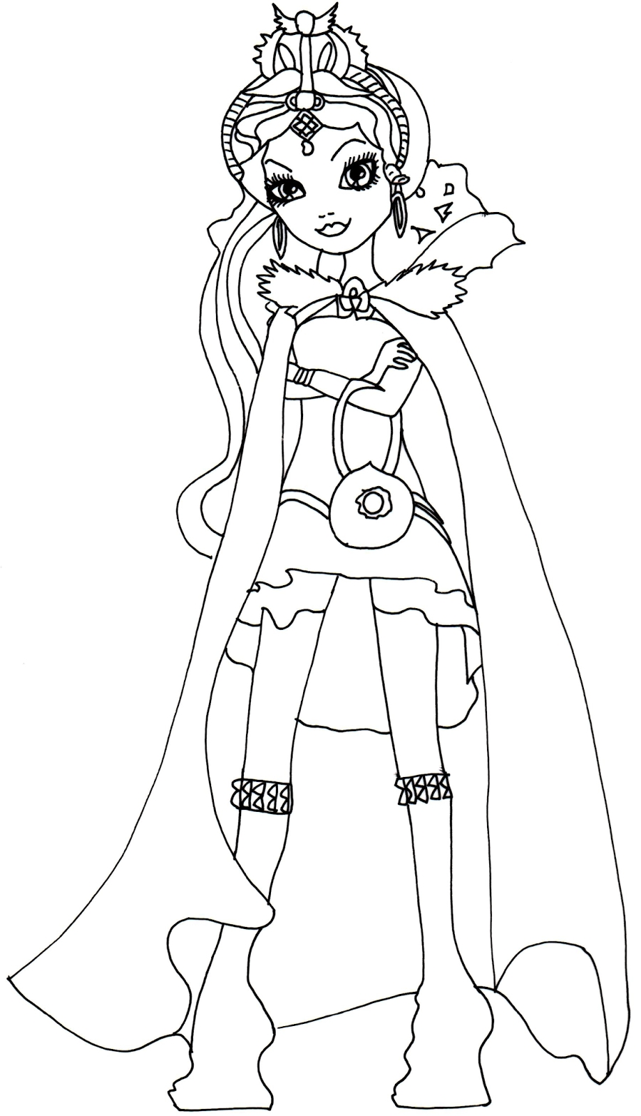 920x1600 Cool Raven Queen Legacy Day Coloring Page 920 1600 Free Coloring
