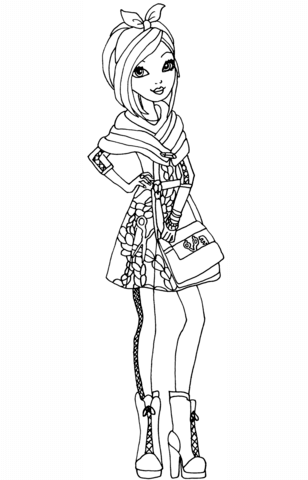 308x480 Ever After High Apple Coloring Page