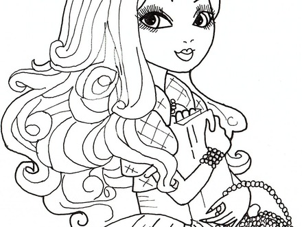 440x330 37 Ever After Coloring Pages, Ever After High Kitty Cheshire