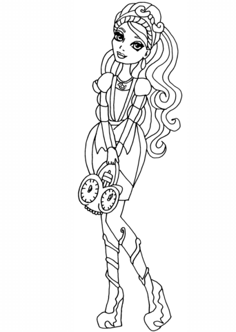 342x480 Ever After High Kitty Cheshire Coloring Page